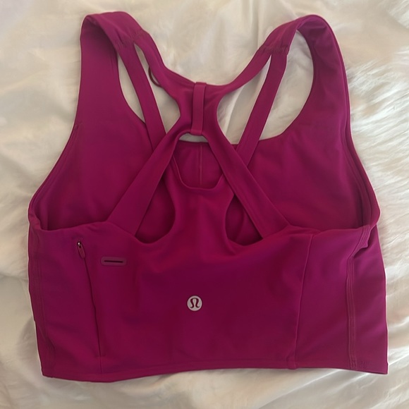 ripened raspberry lululemon sports bra/tank - Picture 2 of 3